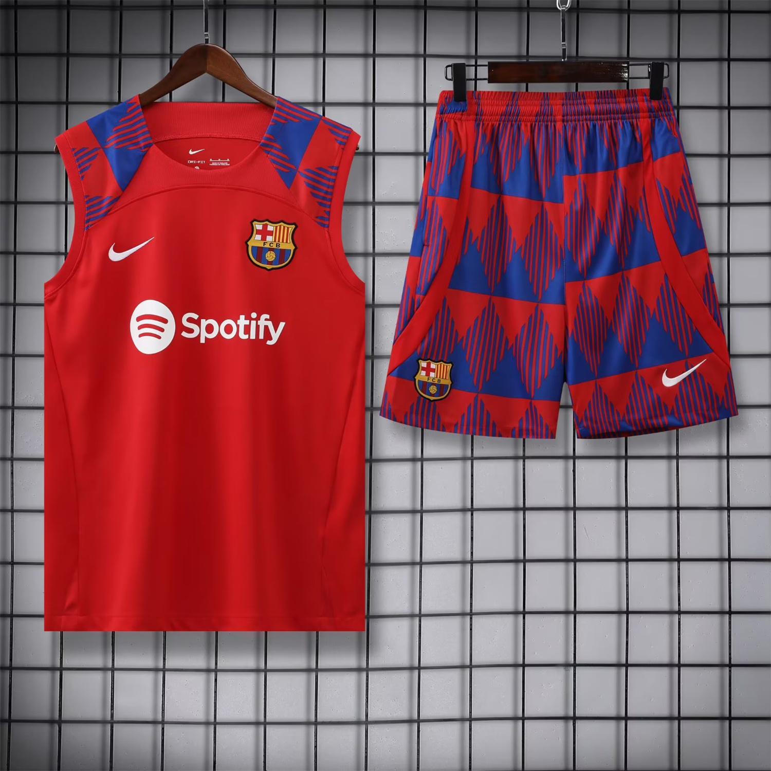 Barcelona 23-24 Red Player Training Vest Set